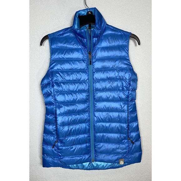REI Co-op Women's Down Puffer Vest Blue Size XS‎ Full Zip Packable - Picture 1 of 7